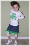 St. Patrick's Day Girls Ribbon Outfit Shamrock St. Louis Boutique 